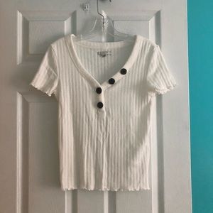 American Eagle White Knit Top